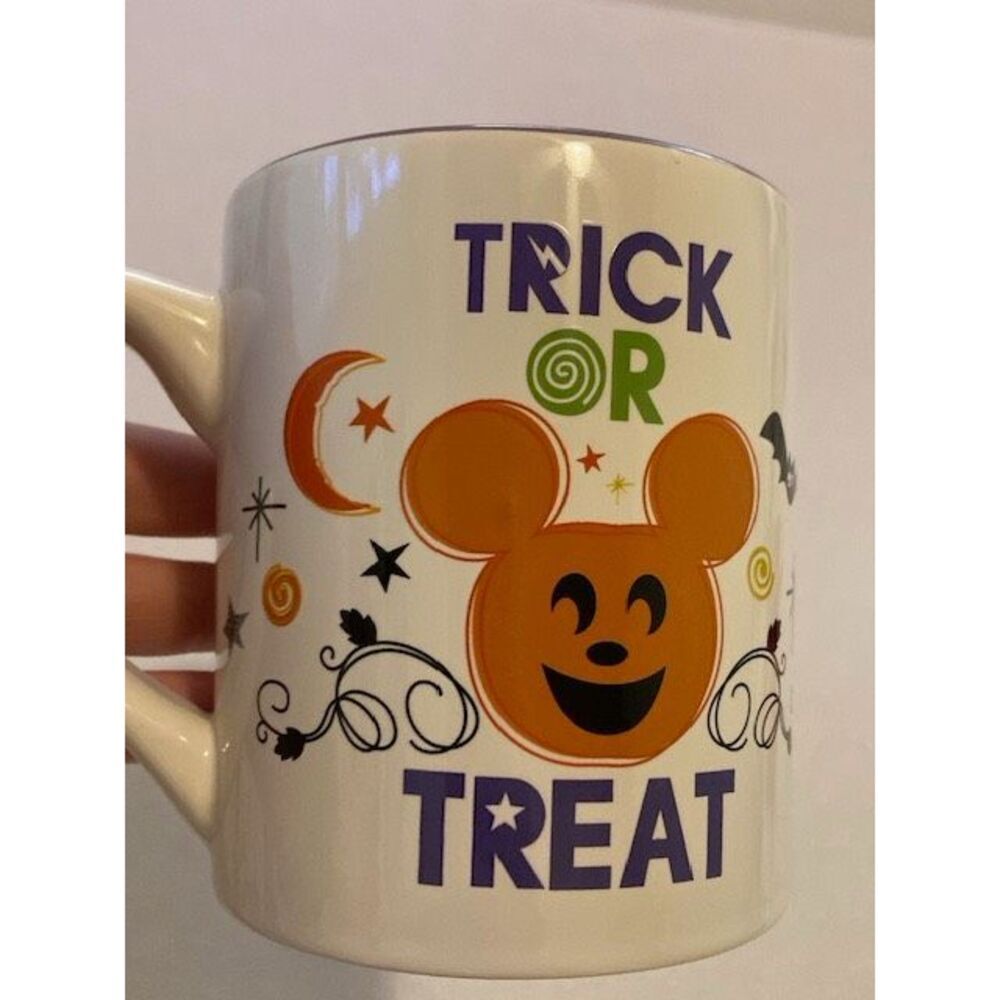 Halloween Disney Mouse Ears Trick or Treat Ceramic Coffee Mug 14 OZ - Picture 4 of 8